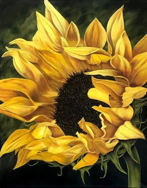 Painting on Canvas Acrylic Painting | Etsy | Acrylic painting flowers, Sunflower painting ...