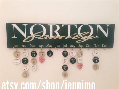 Personalized Family Name Birthday Board