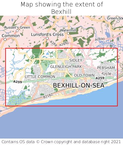 Where is Bexhill? Bexhill on a map