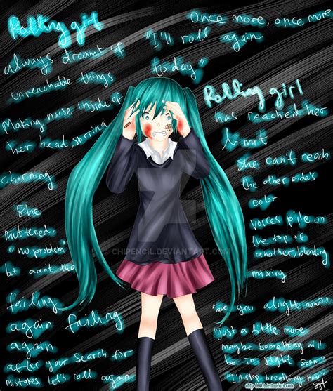 rolling girl-miku hatsune by chiPencil on DeviantArt