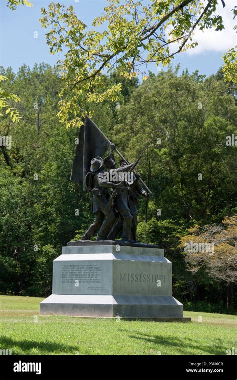 A monument honors all troops from Mississippi who fought in the Battle of Shiloh, Shiloh ...