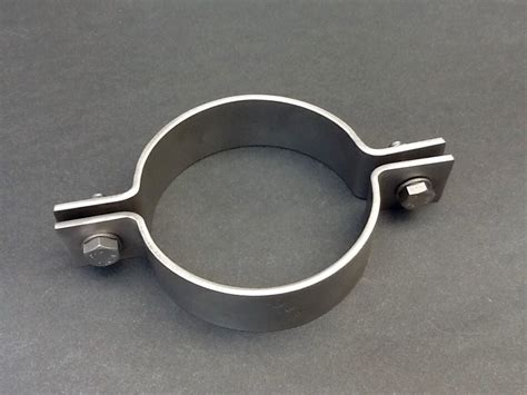 Pipe Clamp 92mm Diameter Stainless Steel 316L Grade 25mm X 3mm