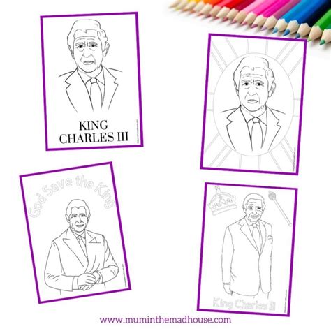 King Charles Cypher to Colour In - Mum In The Madhouse