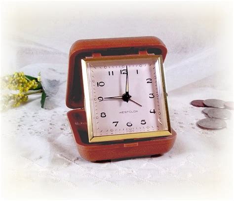 OLD Westclox Travel Alarm Clock vintage wind by TheWhitePelican