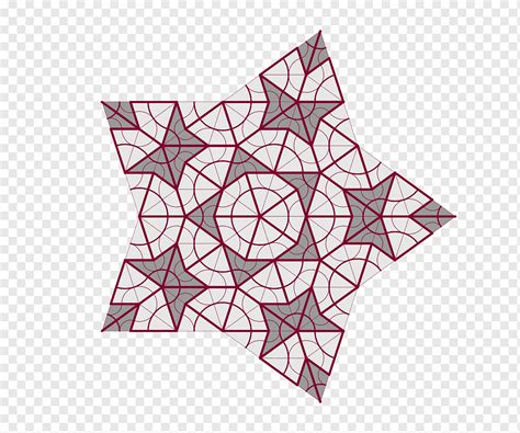 Penrose tiling Tessellation Aperiodic tiling Girih tiles, Penrose, angle, leaf, rectangle png ...