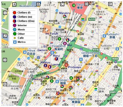 Tokyo Map Ginza