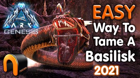 ARK How To EASY Tame A BASILISK #ARK - YouTube