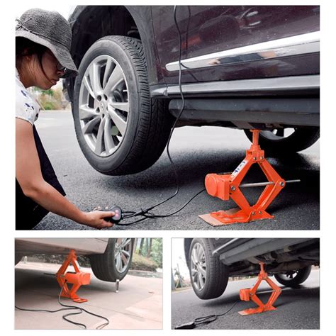 Cheap Car Electric Scissor Jack Floor 3 Ton 6600lb DC 12v Lift Screw ...