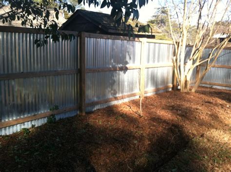 Galvanized Metal Roofing Fence – Call A Gardener