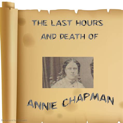 Jack The Ripper: The Last Hours And Murder Of Annie Chapman - REAL TIME ...