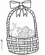 Printable Easter Basket Coloring Page sketch template