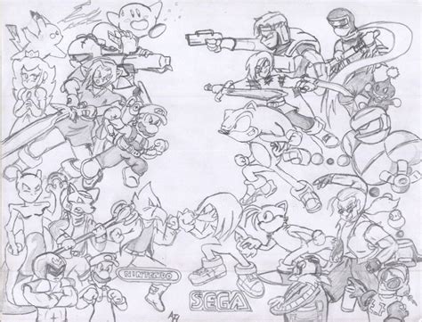 Nintendo Vs SEGA by alexth on DeviantArt