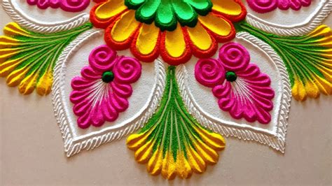 Diwali rangoli design|| Festival rangoli designs|| Rangoli for diwali ...