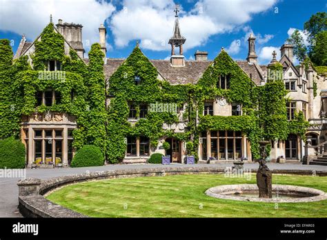 The Manor House Hotel in the Cotswold village of Castle Combe in Wiltshire Stock Photo - Alamy