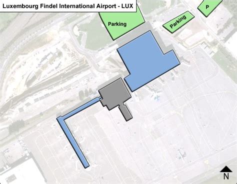 Luxembourg Findel LUX Airport Terminal Map