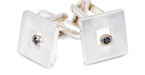 Black Diamond Cufflinks | Shona, Glasgow Jewellery Designer