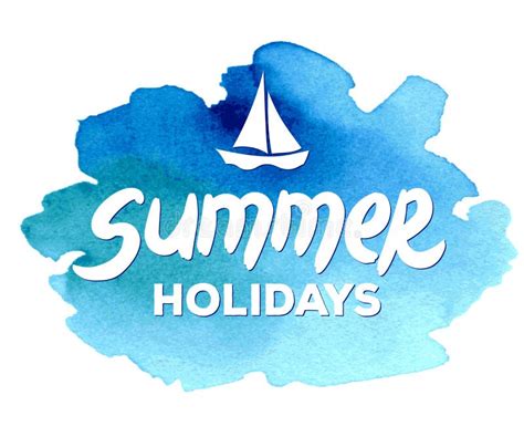 Summer holidays word cloud stock illustration. Illustration of ...