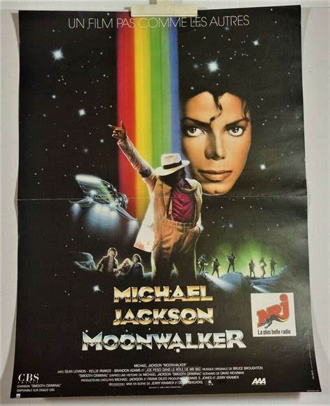 MOONWALKER Michael Jackson Fantasy pop Rock French POSTER 1988 | eBay ...