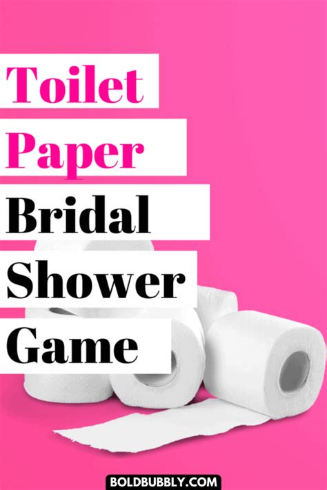 Insanely Fun Toilet Paper Bridal Shower Game - For The Spark