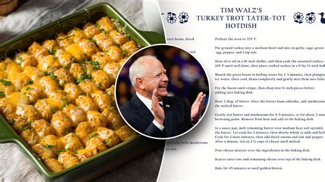 Governor Tim Walz goes viral after posting family's recipe for 'turkey ...