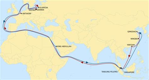 MSC China-North Europe sea route | ShipHub