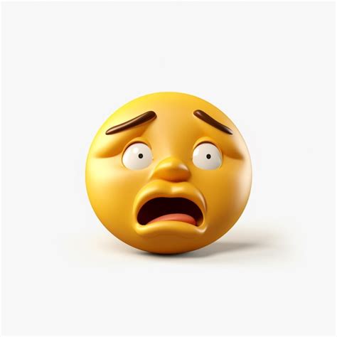 Premium AI Image | Shushing Face emoji on white background high quality ...