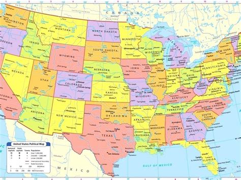 Printable United States Map With Cities