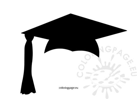 Black graduation cap | Coloring Page