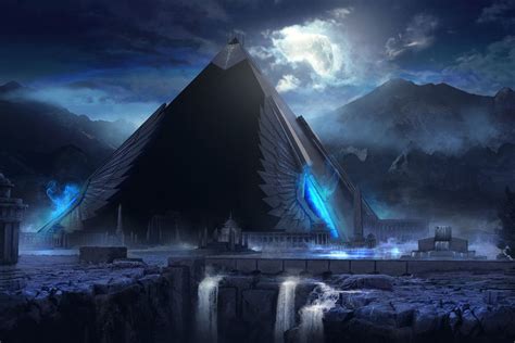 Fantasy Art Landscapes, Fantasy Landscape, Fantasy Artwork, Dark Fantasy Art, Ancient Aliens ...