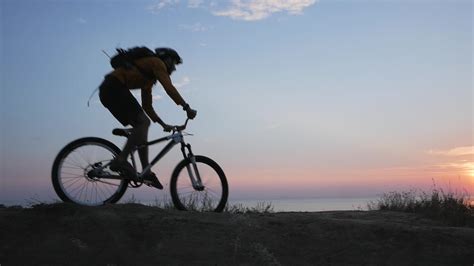 A Young Man on A Mountain Bike 3208511 Stock Video at Vecteezy