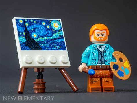 LEGO® Ideas review + MOC: 21333 Vincent van Gogh - The Starry Night, lego van gogh - okgo.net