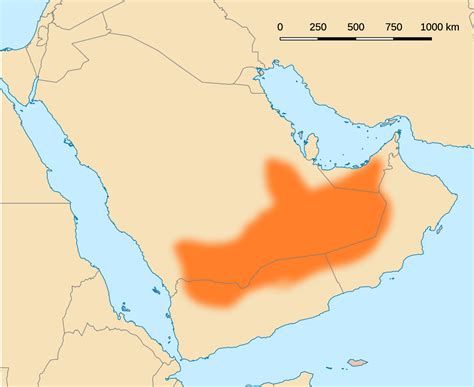 Rub Al Khali Desert Map - Map Of The World