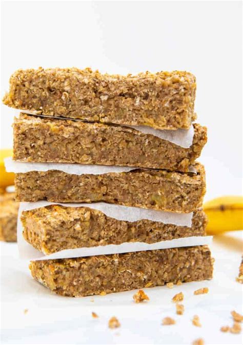 Breakfast Banana Bars - 3 ingredients Gluten Free & Vegan