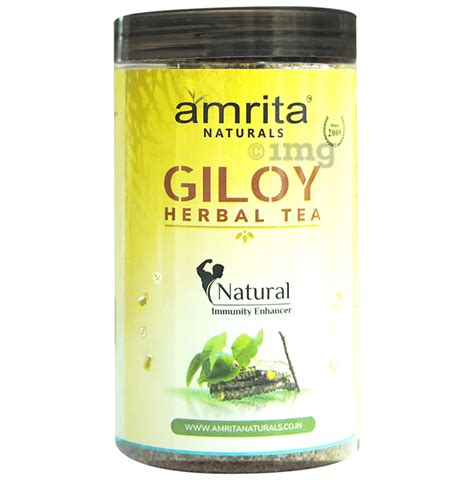 Amrita Naturals Giloy Herbal Tea: Buy jar of 500.0 gm Leaves at best ...