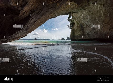 Cathedral Cove, New Zealand Stock Photo - Alamy