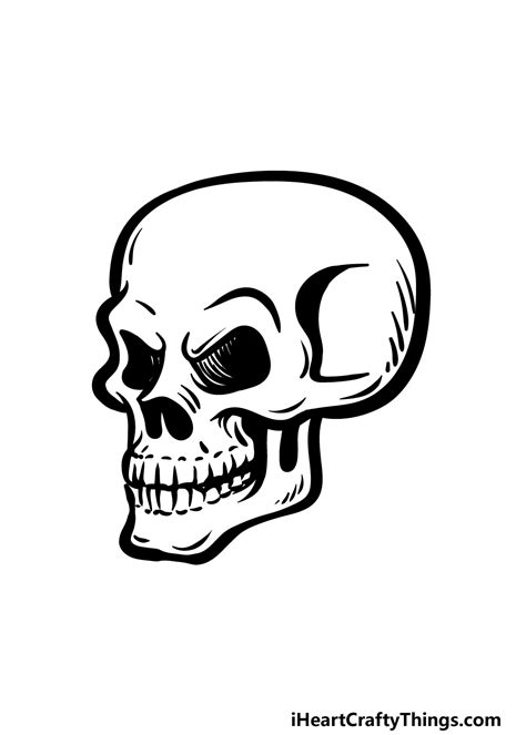 Cartoon Skeleton Head