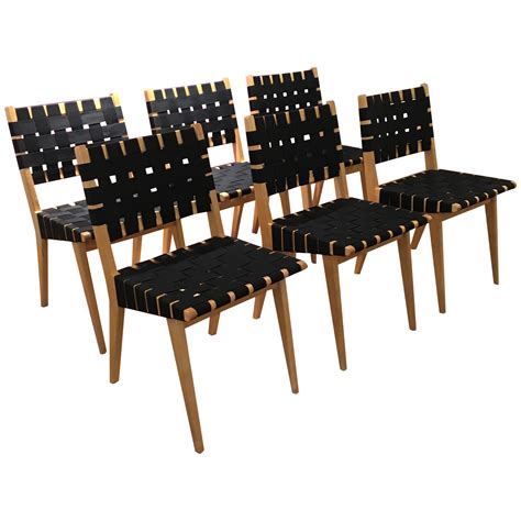 Jens Risom Chairs by Knoll - Set of 6 | Dining chairs, Outdoor dining chair cushions, Kitchen ...