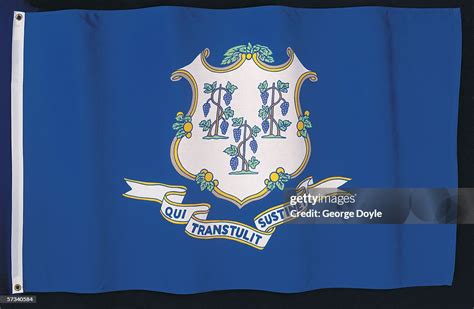 The Flag Of Connecticut Emblem High-Res Stock Photo - Getty Images