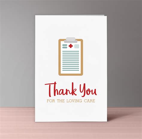 Printable Nurse Thank You Cards - Set of 4 | Nurse/Life/Gear