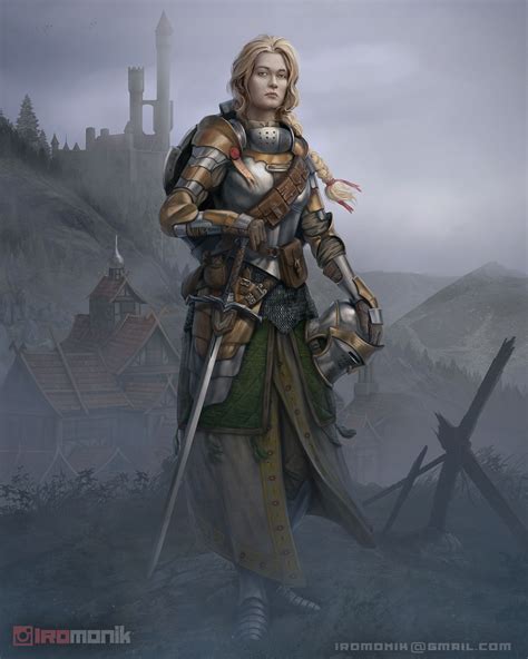 [OC][ART]Female Paladin Character art : r/DnD