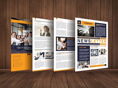 4 Pages Newsletter Template 8.5 X 11 Size Editable With MS - Etsy