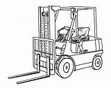 Drawing Forklift Truck Sketch Coloring Page sketch template