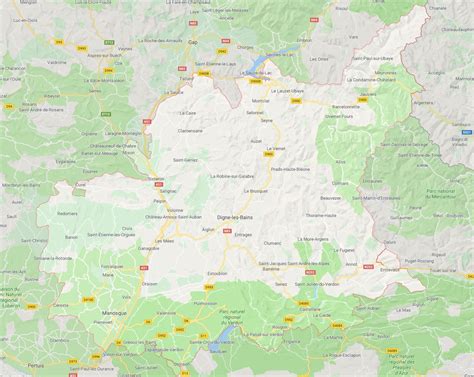 Carte des Alpes-de-Haute-Provence - Carte du département 04