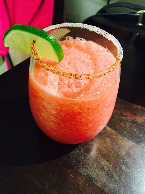 Watermelon Margaritas with Tajin/Sugar Rim | Watermelon margarita, Food ...