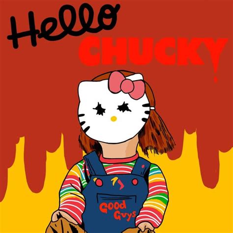 Hello chucky | Chucky el muñeco, Pegatinas bonitas, Ilustraciones