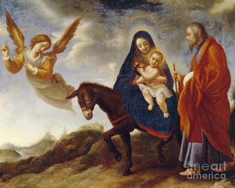 The Flight into Egypt Painting by Carlo Dolci - Fine Art America