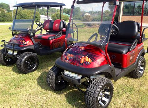 SC Gamecocks Custom Airbrush Painted Golf Carts | Golf carts, Custom golf carts, Golf