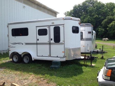 Clean Barely-Used 2 Horse Bumper Pull Trailer. Lightly used, cleaned and maintained 2006 ...