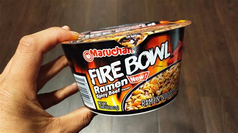 Maruchan FIRE BOWL Spicy Beefy Flavor - Disappointed smh, skippp - YouTube