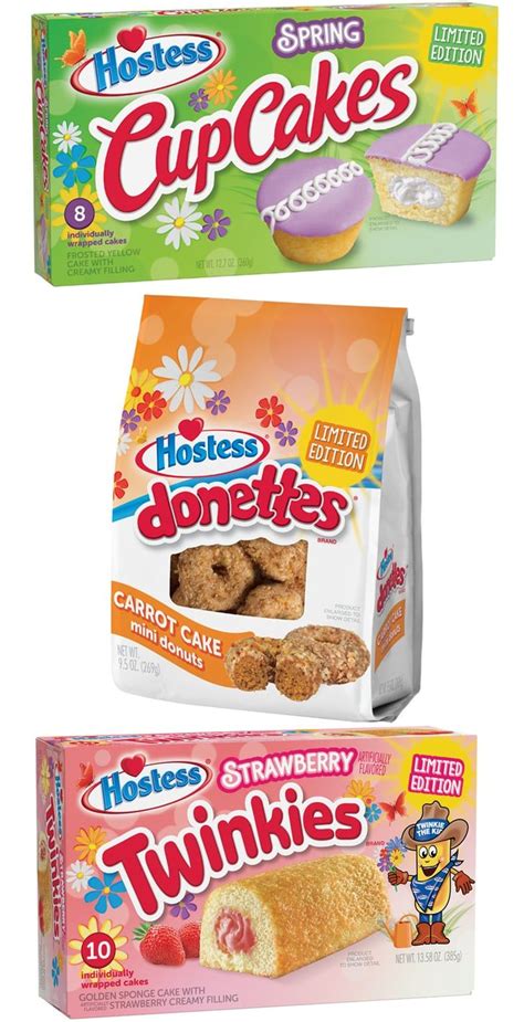 Hostess Has Carrot Cake Donettes, Strawberry Twinkies, and Purple Cupcakes For Spring! | Spring ...